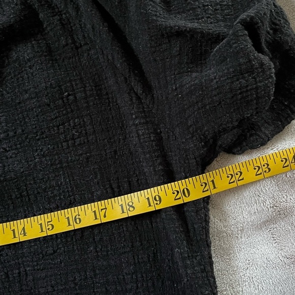 SEAFOLLY Australia Bali Hai Textured Black Gauze Beach Cover Up Dress Large - Picture 13 of 14